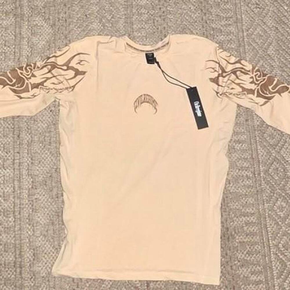 Civil Regime Concrete Roses Compression Long Sleeve Shirt XL NWT